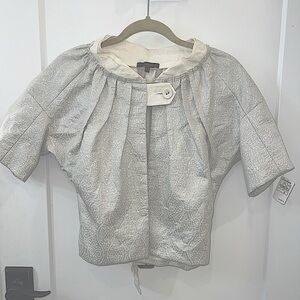 Vera Wang Boutique elegant silver blazer by with tag. Never worn.